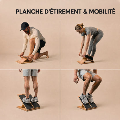Planche d'étirement et de mobilité (+ Guide d'entraînement gratuit)