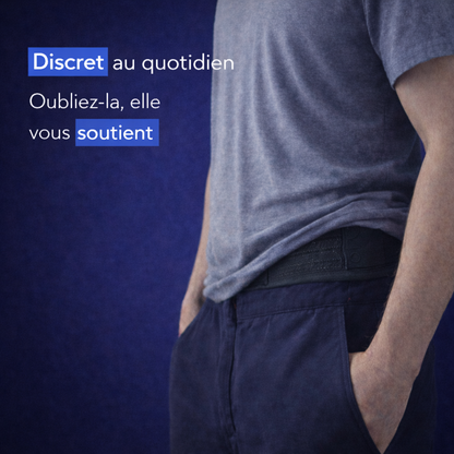 Soulagez votre dos dès que vous bougez. Sans rigidité. Sans gêne.