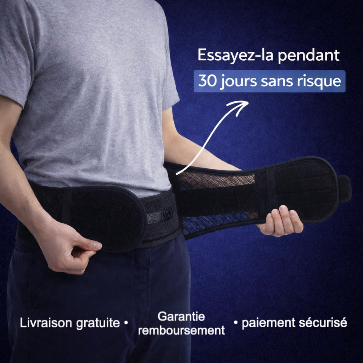 Soulagez votre dos dès que vous bougez. Sans rigidité. Sans gêne.